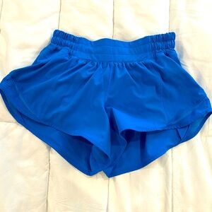 Lululemon Hotty Hot blue shorts Low rise 4 inch
